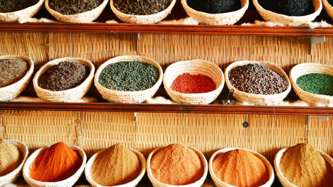 Spices in Arabic store