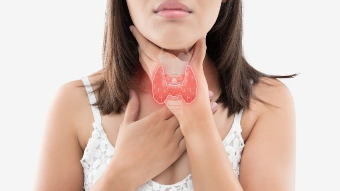 Women thyroid gland control