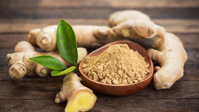 Ginger root and ginger powder