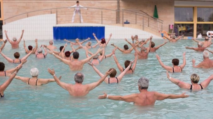 exercising in pool Joints pain as you age