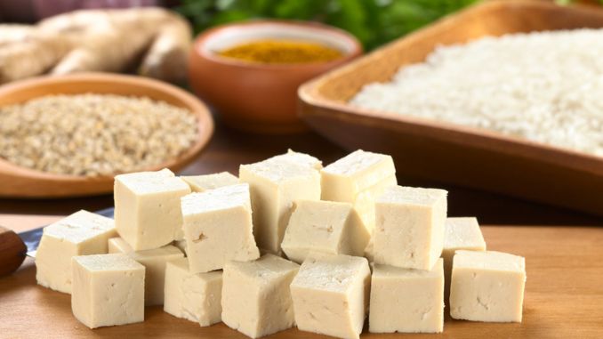 Alternative Proteins: raw-tofu-cut-dices