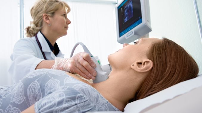 Signs of Hypothyroidism: Scanning of a thyroid