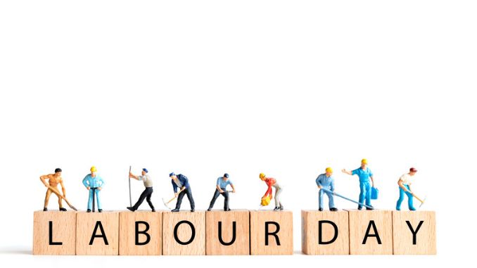 text-labour-day-concept