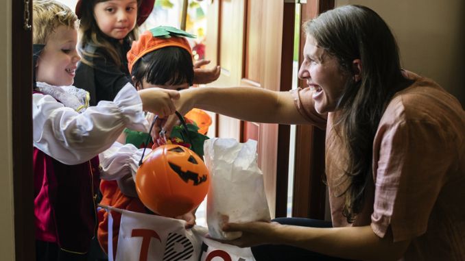 children-trick-treating-Halloween the spookiest holiday 