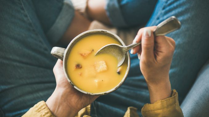 mug-warming-pumpkin-cream-soup - Halloween Celebration Worldwide